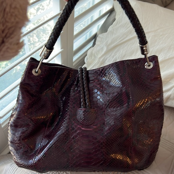 Genuine Michael Kors Python Bag in Oxblood—receipt on request (authentic) - Picture 5 of 9